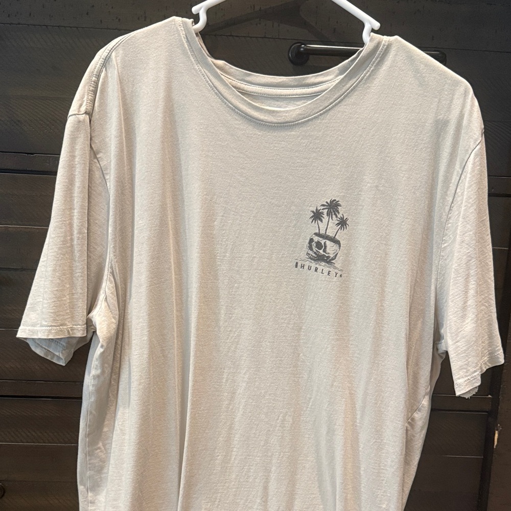 Hurley Light Gray Palm Tree Tee